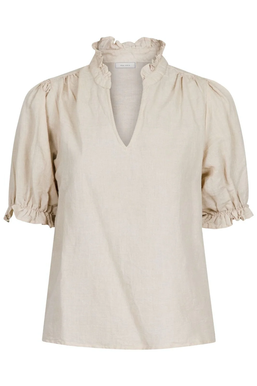 Neo Noir - Odesa Linen Blouse - Sand - Image 2
