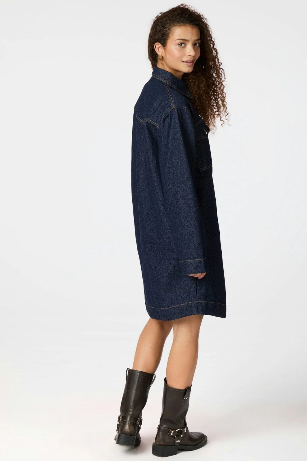Neo Noir - Paras Denim Dress 163381 - 534 - Dark Blue - Image 6