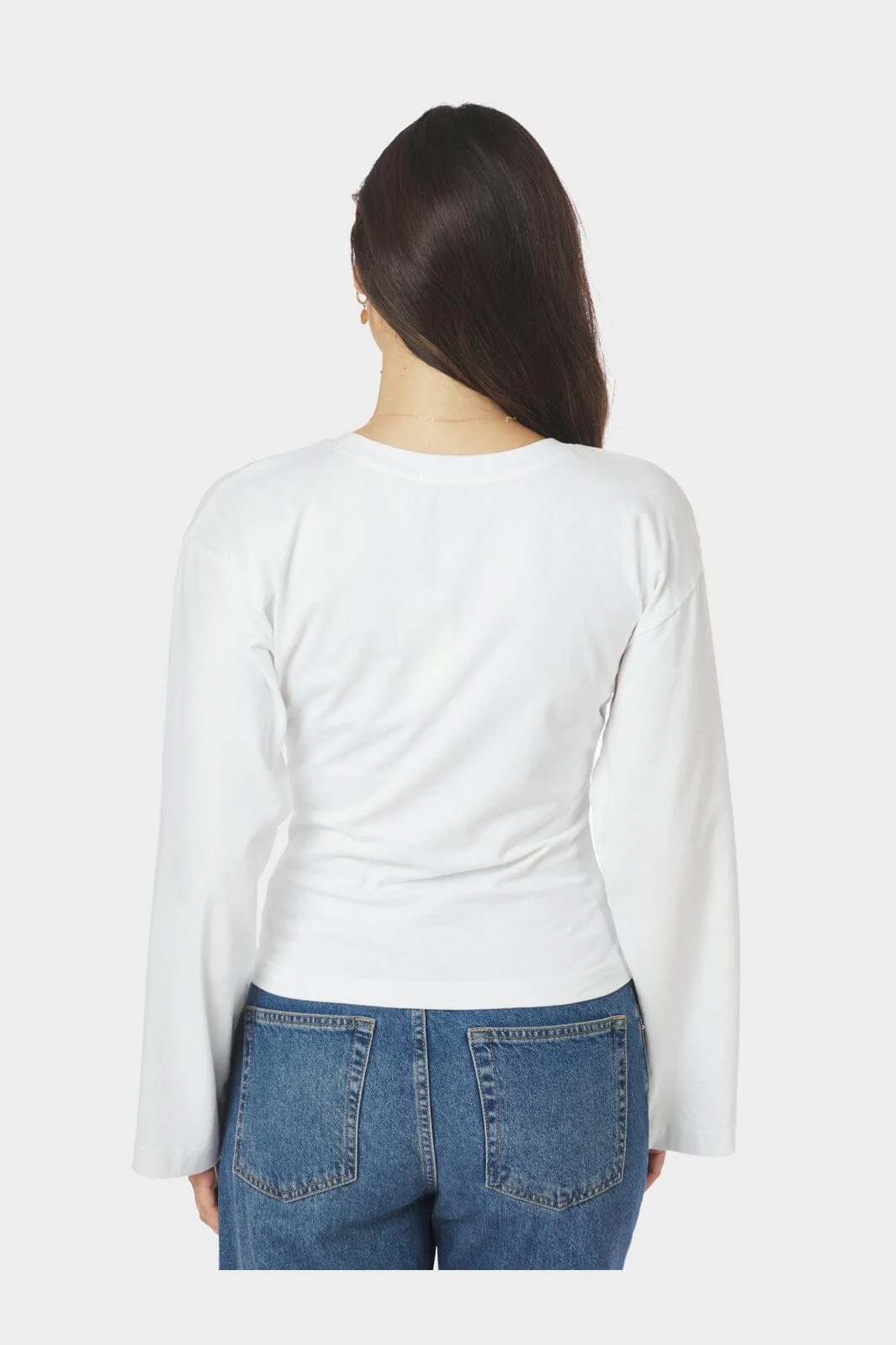 Neo Noir - Paska Boxy Long Tee 165973 - 120 - White - Image 4