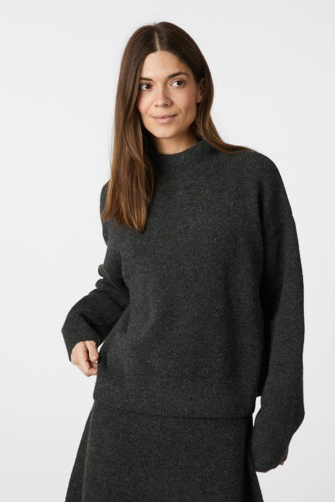Neo Noir - Paulina Knit Blouse 159703 - 132 - Antracit - Image 2