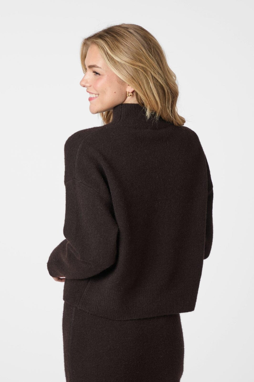Neo Noir - Paulina Knit Blouse 159703 - 676 - Dark Brown - Image 7