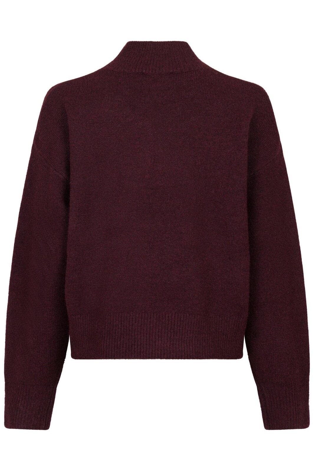 Neo Noir - Paulina Knit Blouse - Wine - Image 4