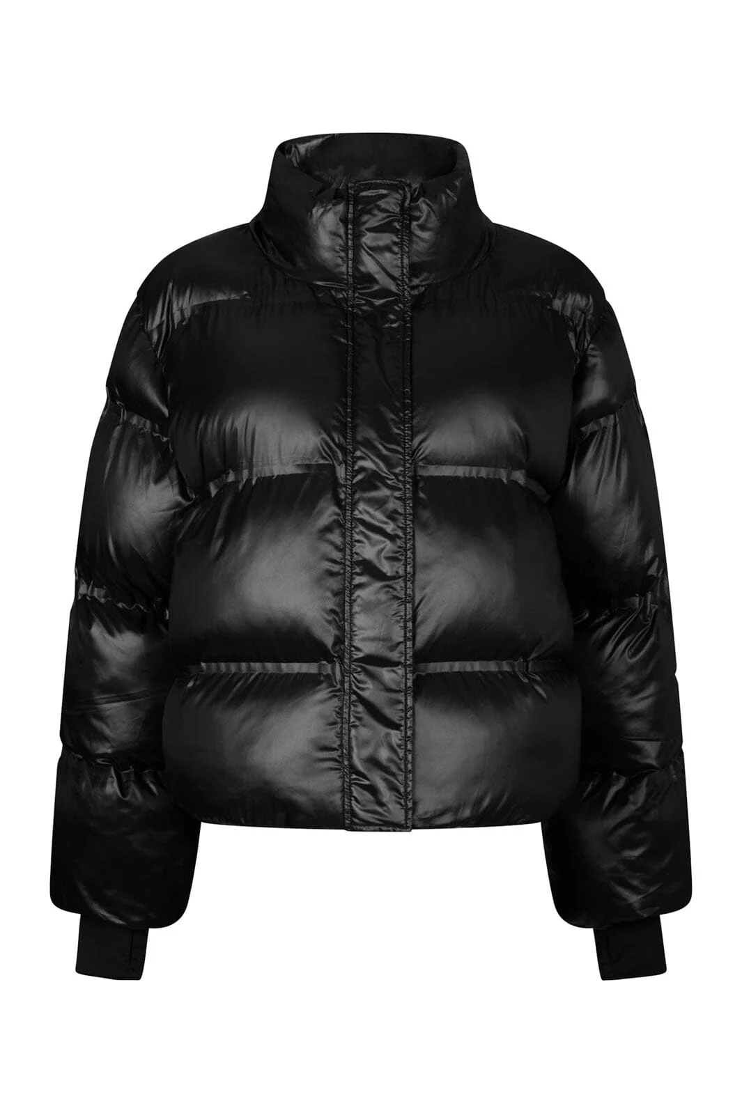 Neo Noir - Rhea Shiny Puffer Jacket 165094 - 100 - Black - Image 2