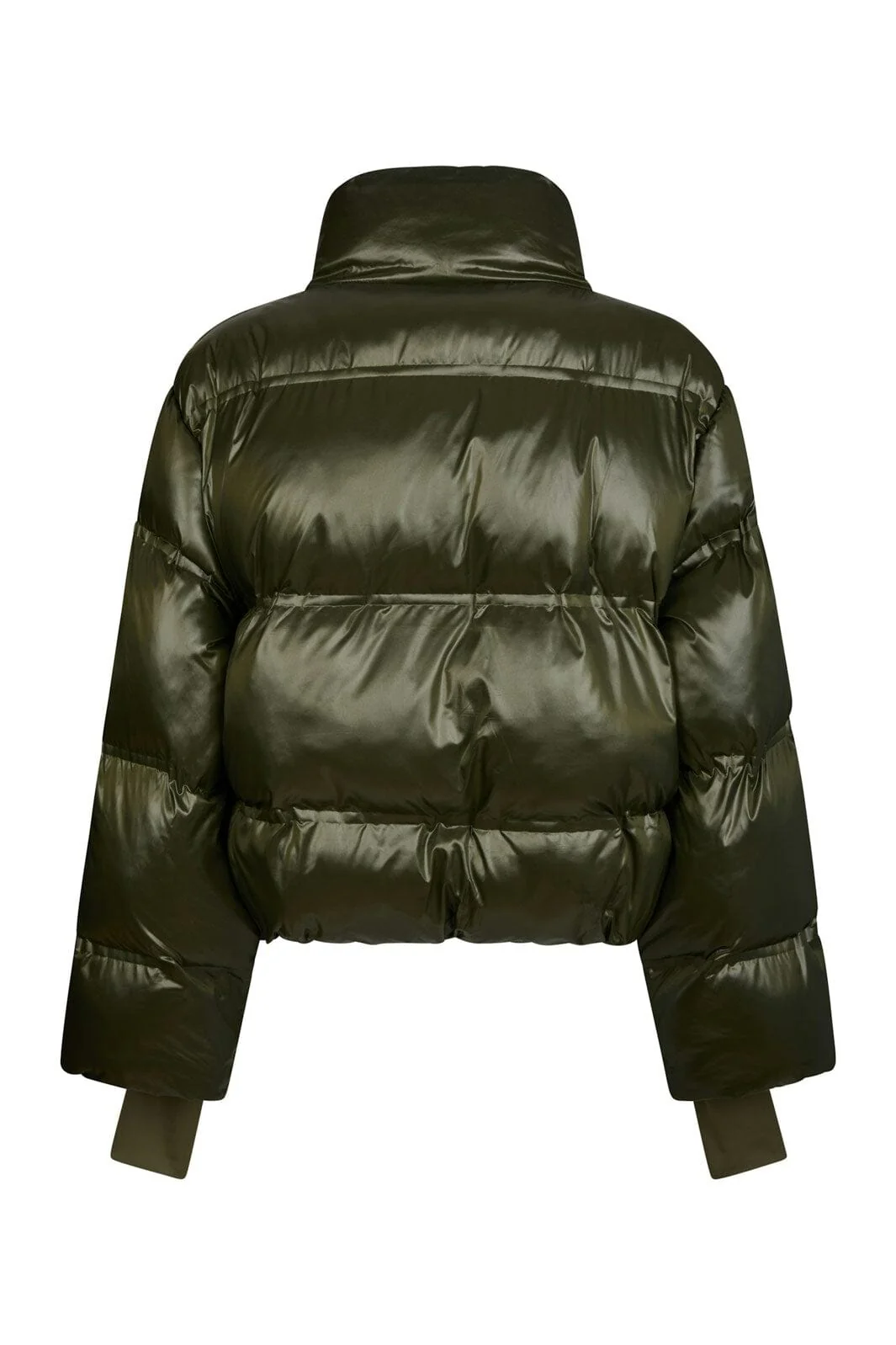 Neo Noir - Rhea Shiny Puffer Jacket 165094 - 605 - Olive - Image 6