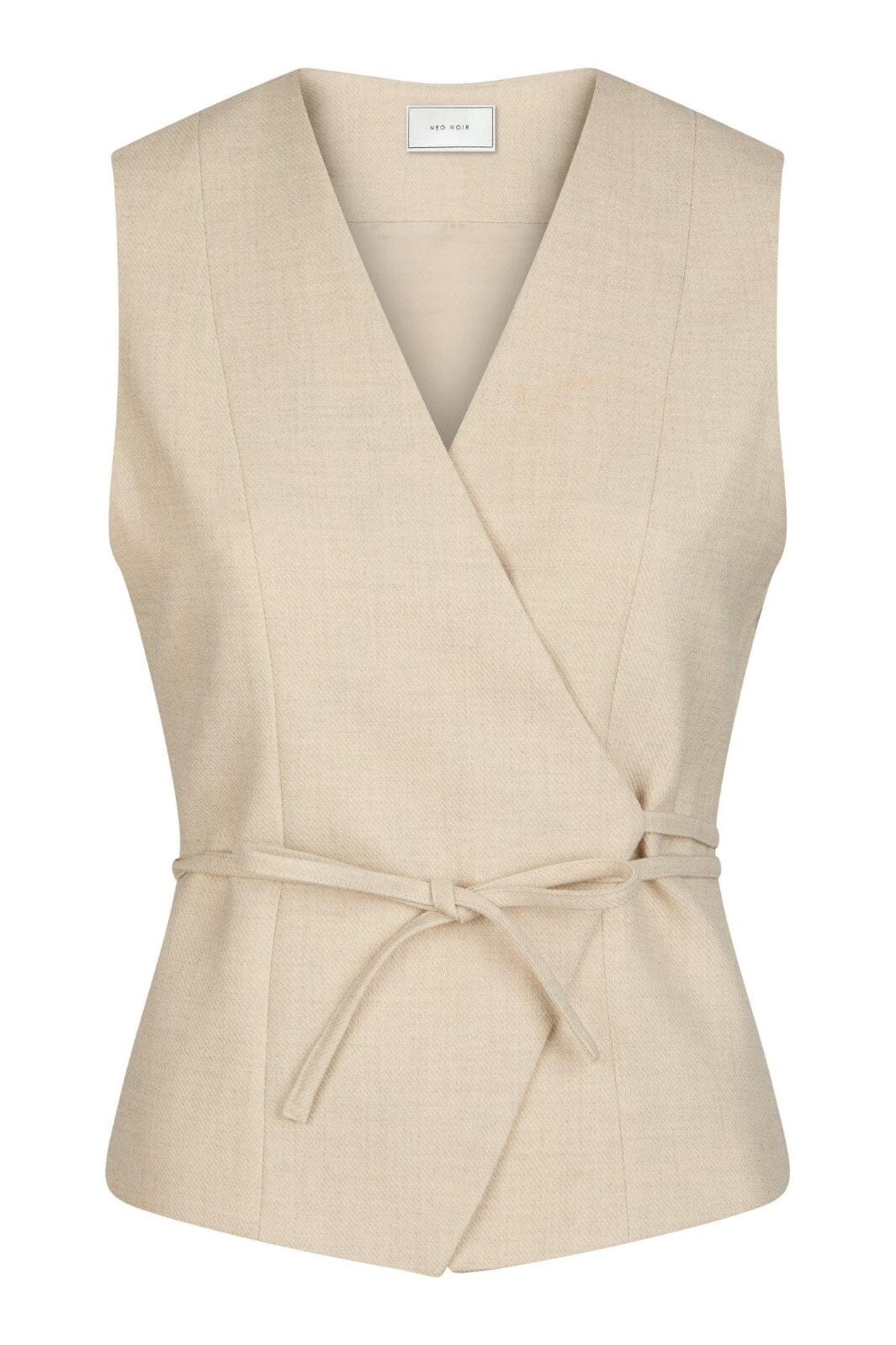 Neo Noir - Samara Melange Waistcoat 165293 - 976 - Beige Melange - Image 2