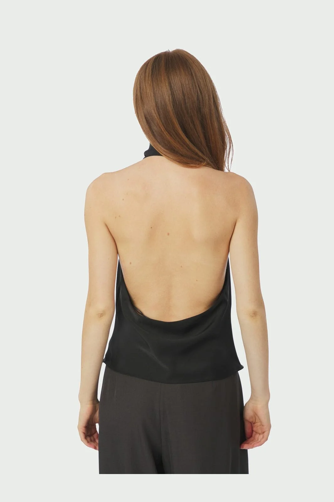 Neo Noir - Sania Heavy Satin Top 167109 - 100 - Black - Image 3