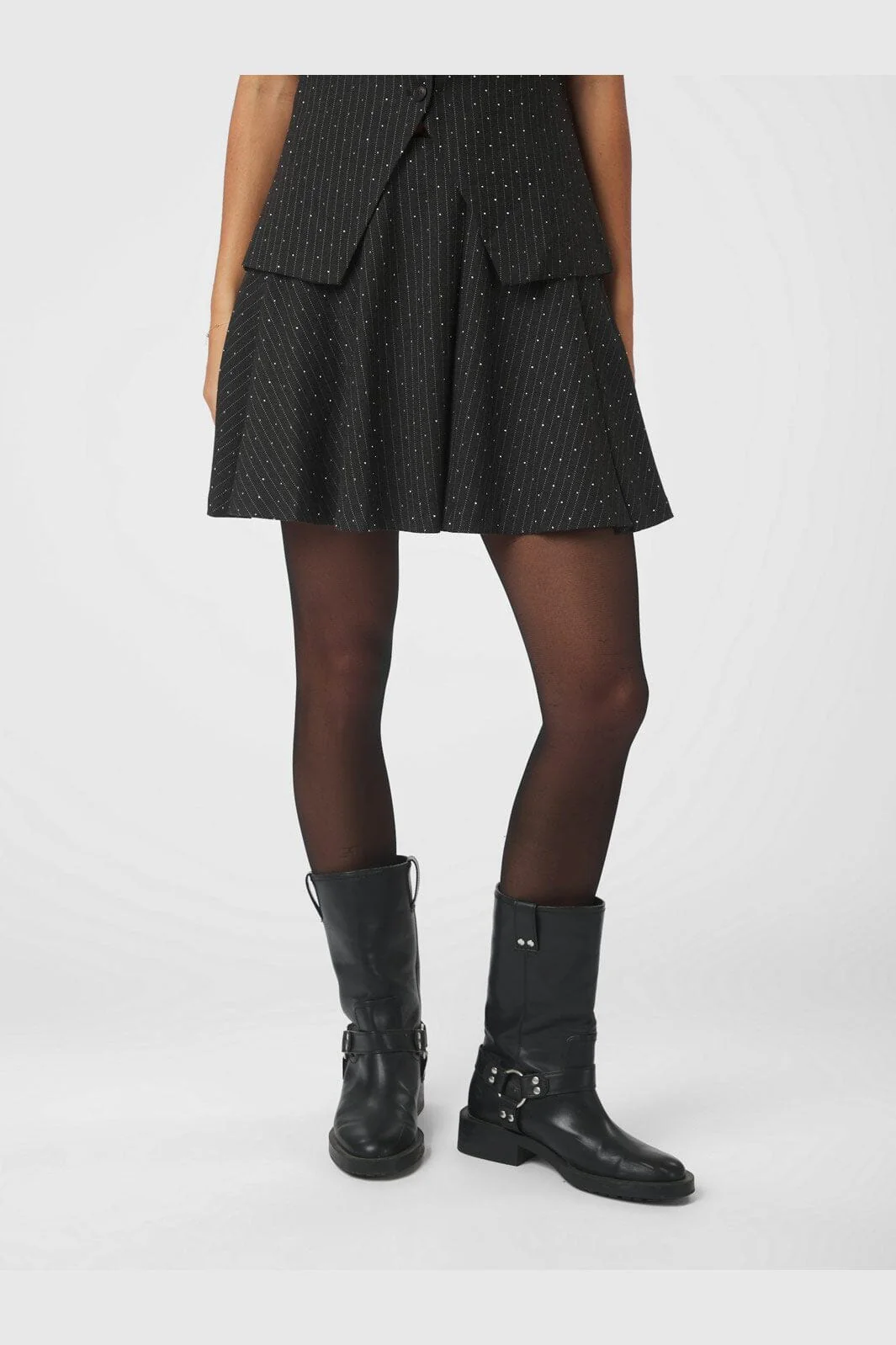 Neo Noir - Selah B Pinstripe Skirt 166069 - 132 - Antracit - Image 2