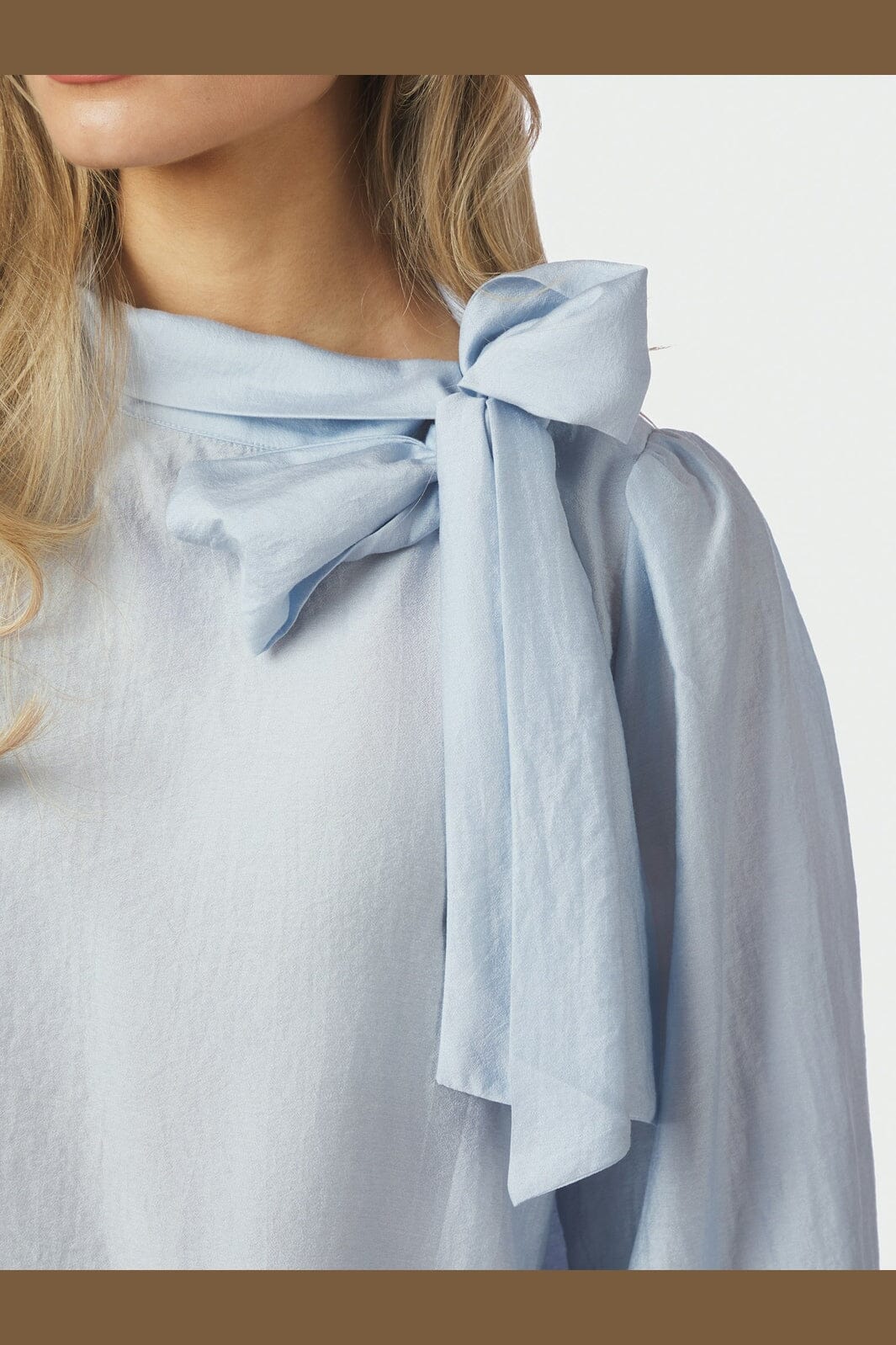 Neo Noir - Selene Crisp Blouse 167523 - 145 - Light Blue - Image 8
