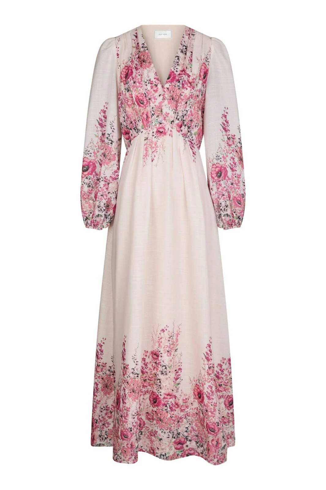 Neo Noir - Silfi Flower Print Dress 164828 - 165 - Rose - Image 3