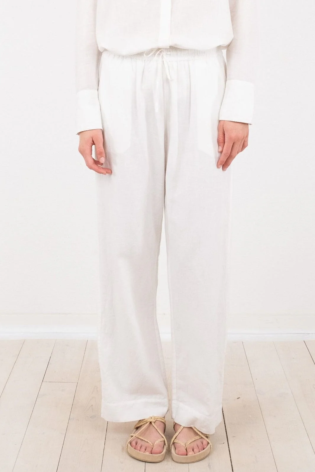 Neo Noir - Sonar Linen Pants - White - Image 5
