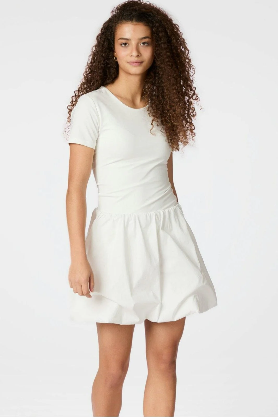 Neo Noir - Stela Short Balloon Skirt 163696 - 120 - White - Image 6