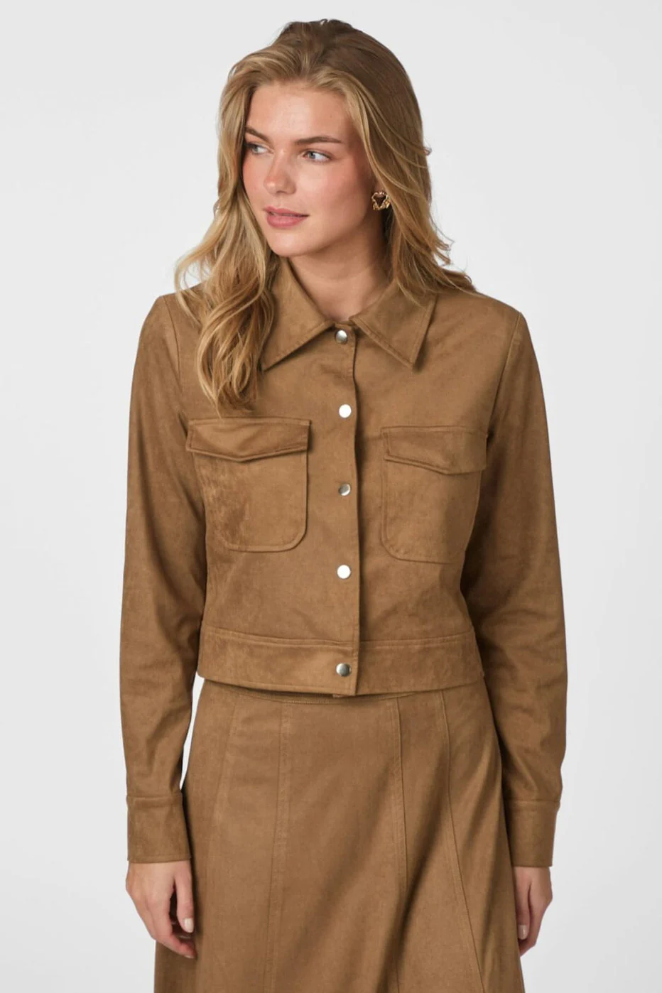 Neo Noir - Tamari Faux Suede Jacket 164712 - 604 - Cognac - Image 2