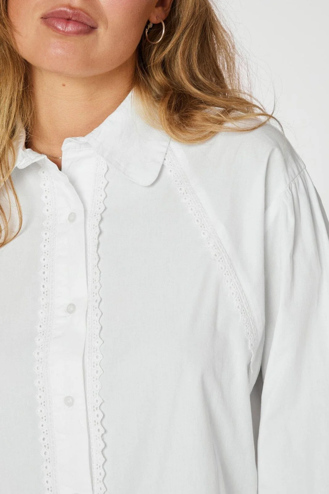 Neo Noir - Tilly C Poplin Shirt 163534 - 120 - White - Image 6