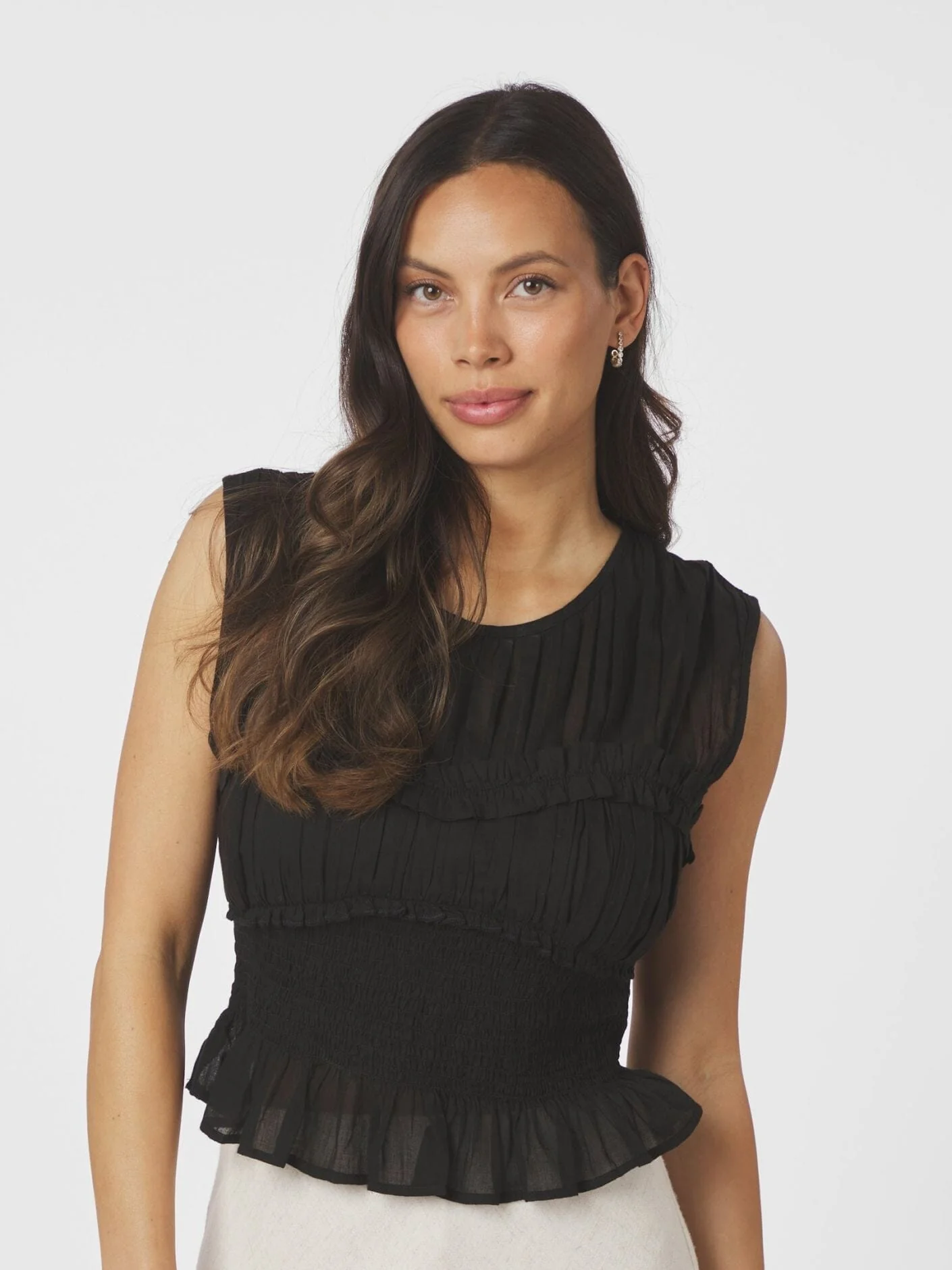 Neo Noir - Tiril S Voile Top 166128 - 100 - Black - Image 3