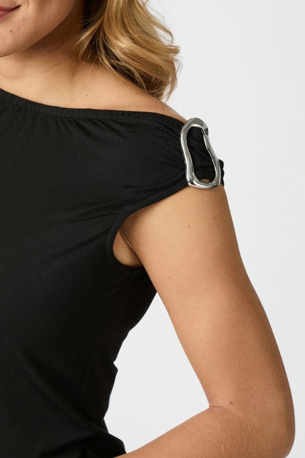 Neo Noir - Tolla Jersey Top 165562 - 100 - Black - Image 3