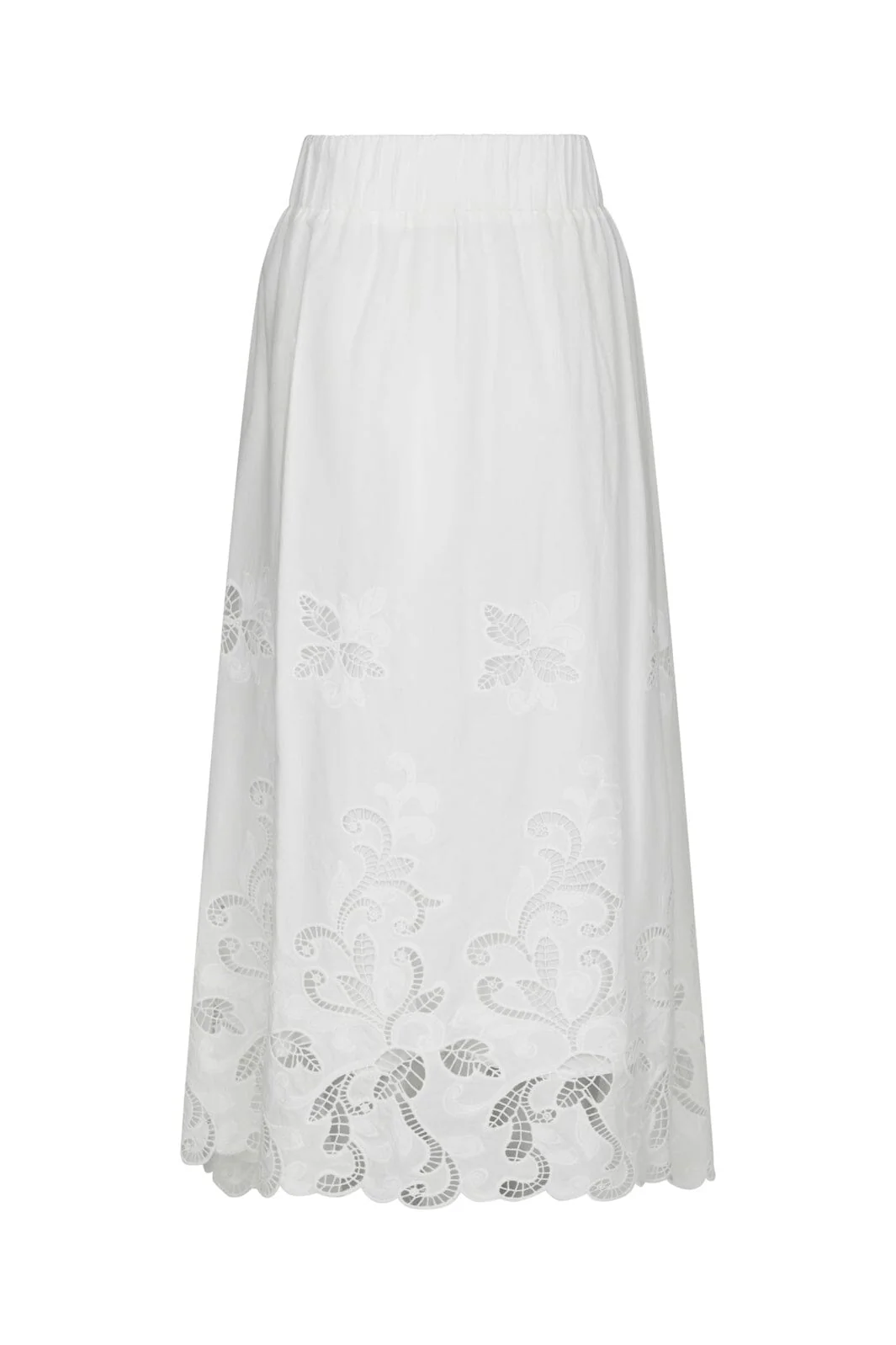 Neo Noir - Yara Long Emb Skirt 168438 - 120 - White - Image 3