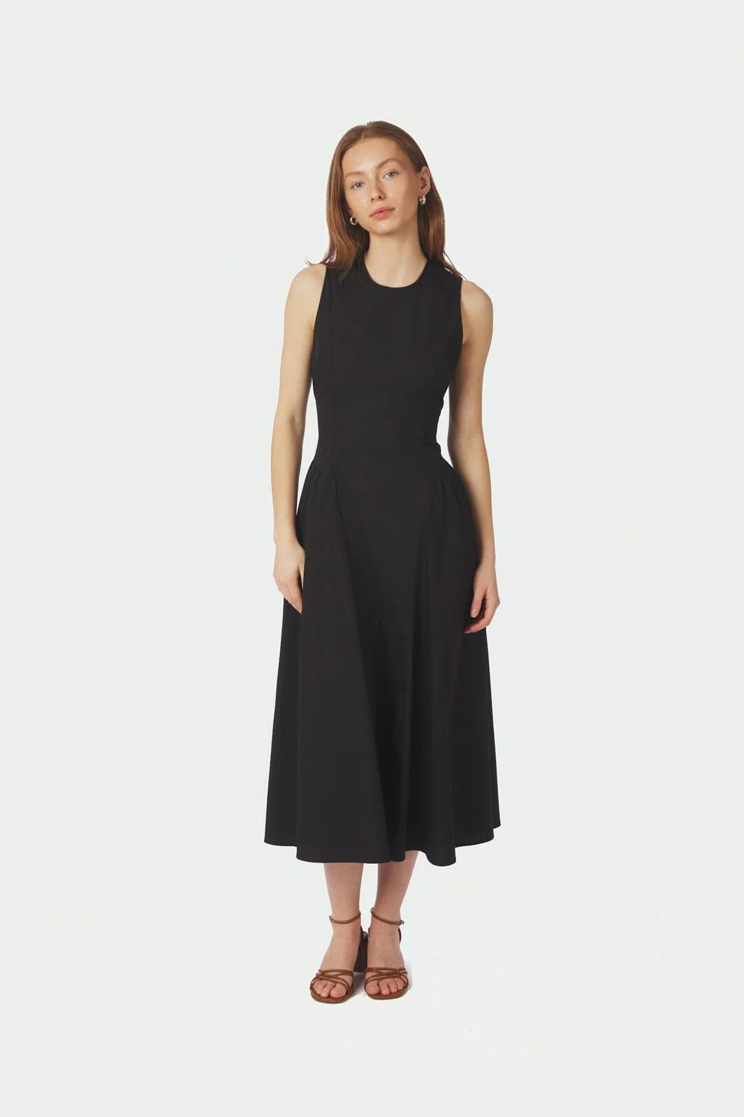 Neo Noir - Zora Poplin Dress 168136 - 100 - Black - Image 2