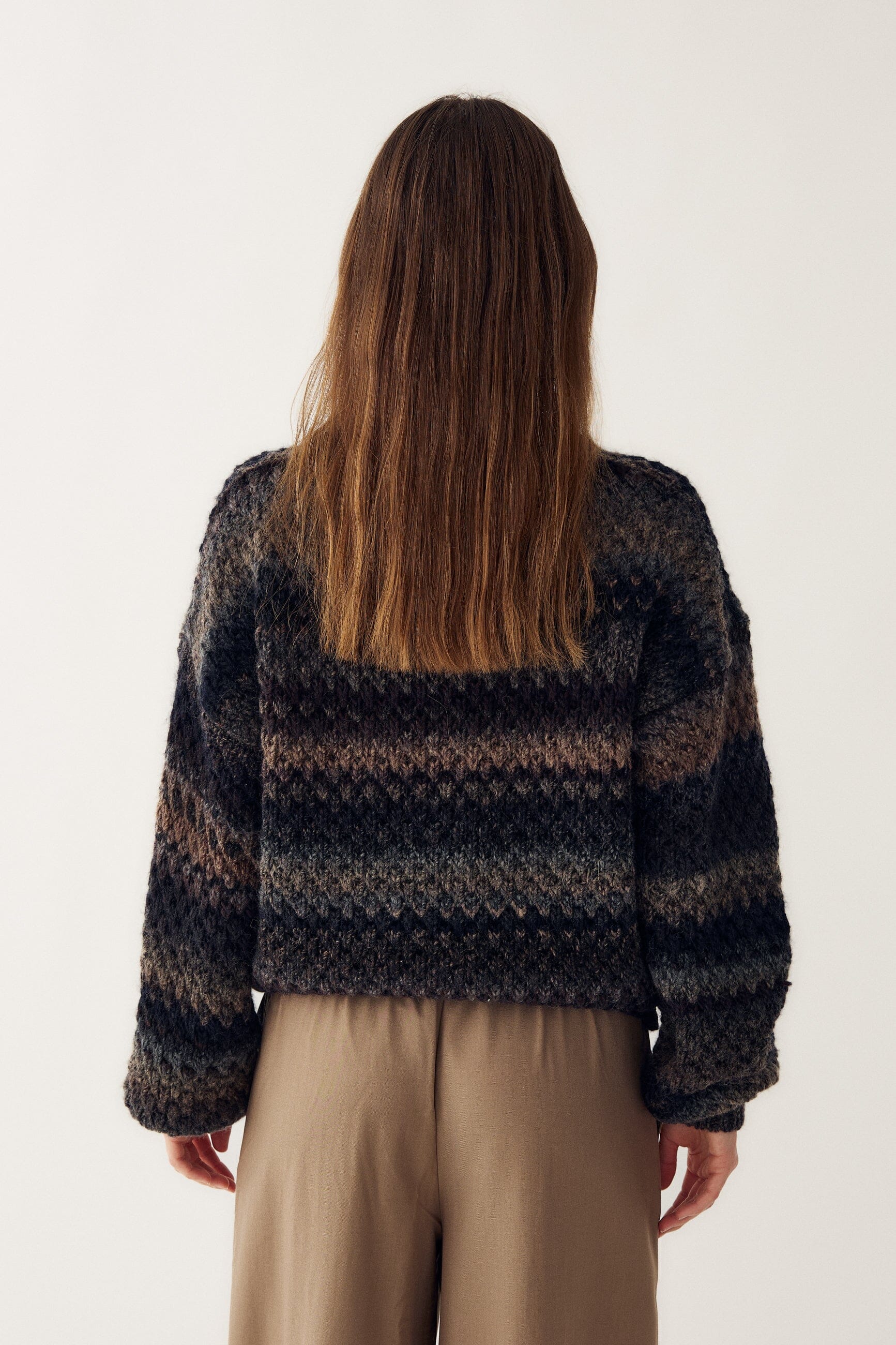 Noella - Gio Knit Sweater 12165005 - 1415 - Brown Grey Mix - Image 12