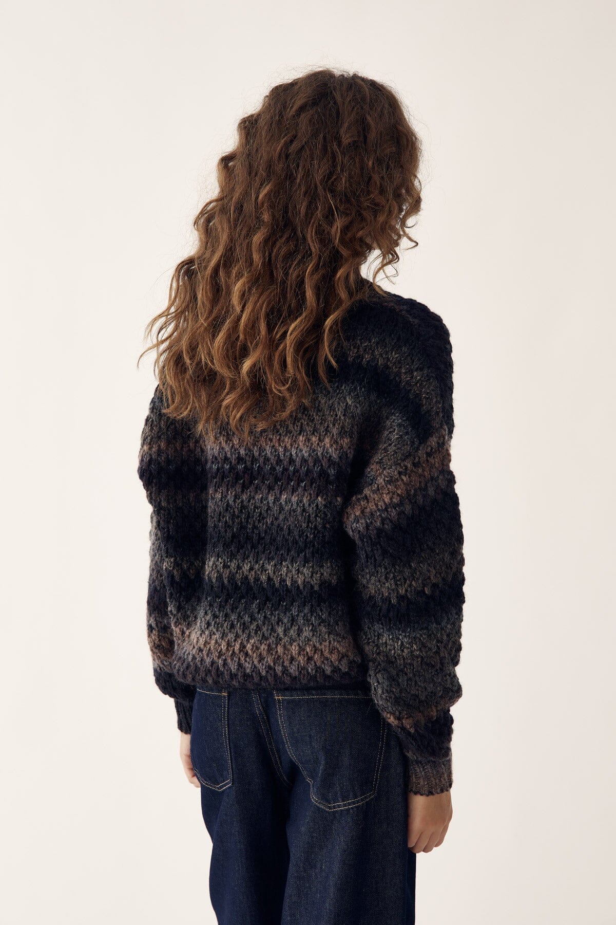 Noella - Gio Knit Sweater 12165005 - 1415 - Brown Grey Mix - Image 8