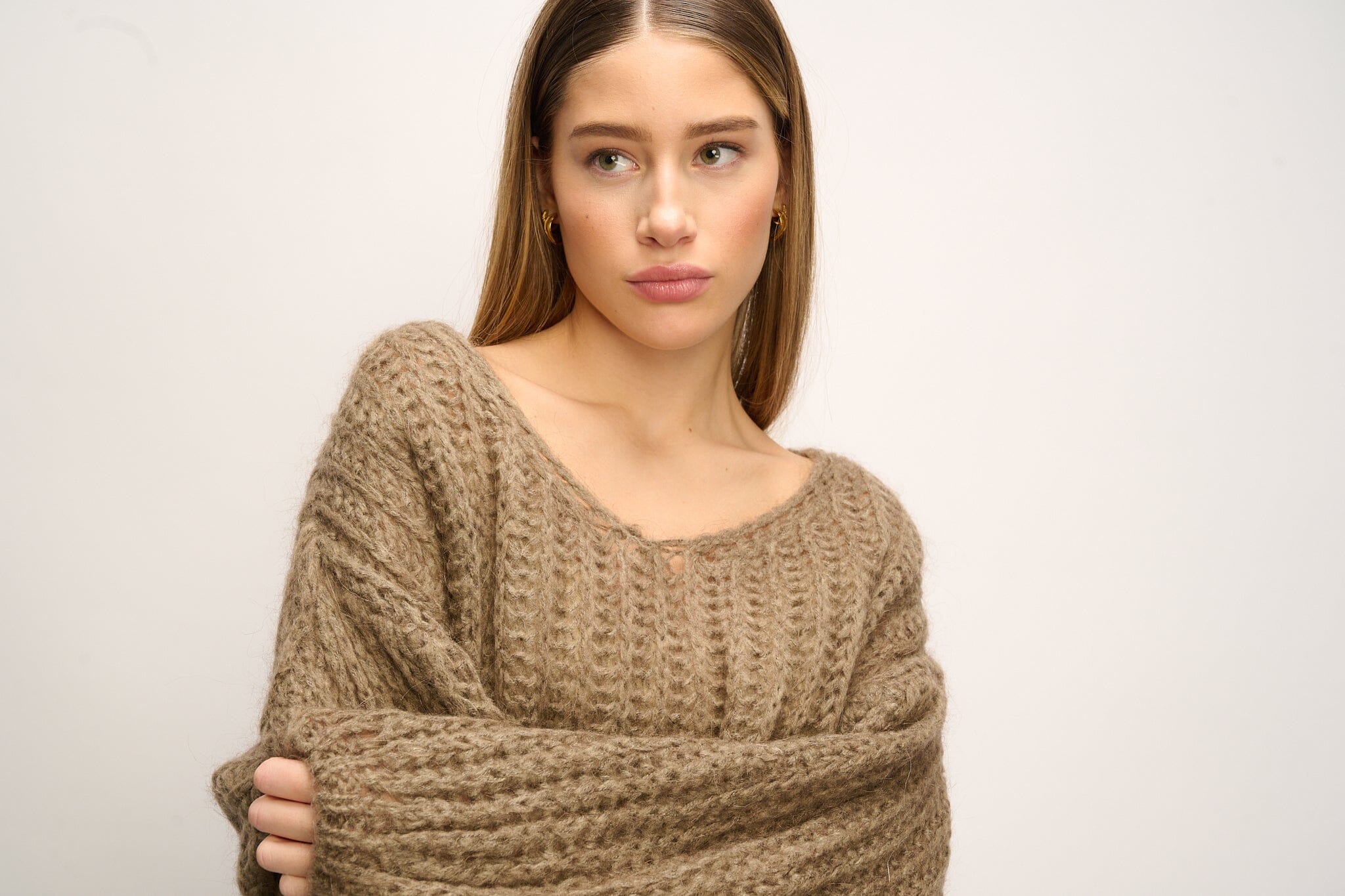Noella - Joseph Knit Sweater - 143 Brown - Image 8
