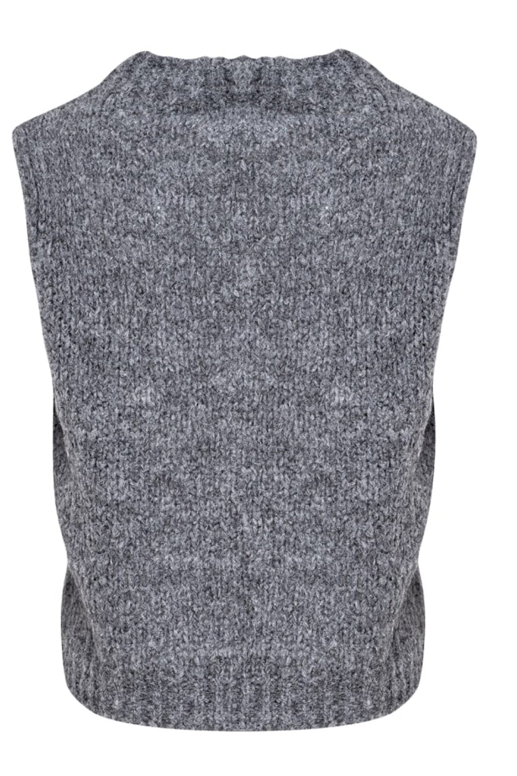 Noella - Kala Vest Wool - Dark Grey Melange - Image 2