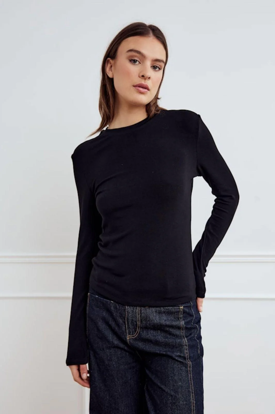 Noella - Lidie Ls Top 14090001 - 004 - Black
