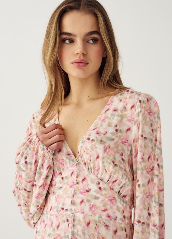 Noella - Lilith Maxi Dress 14160005 - 1389 - Cinthia Pink Print - Image 2