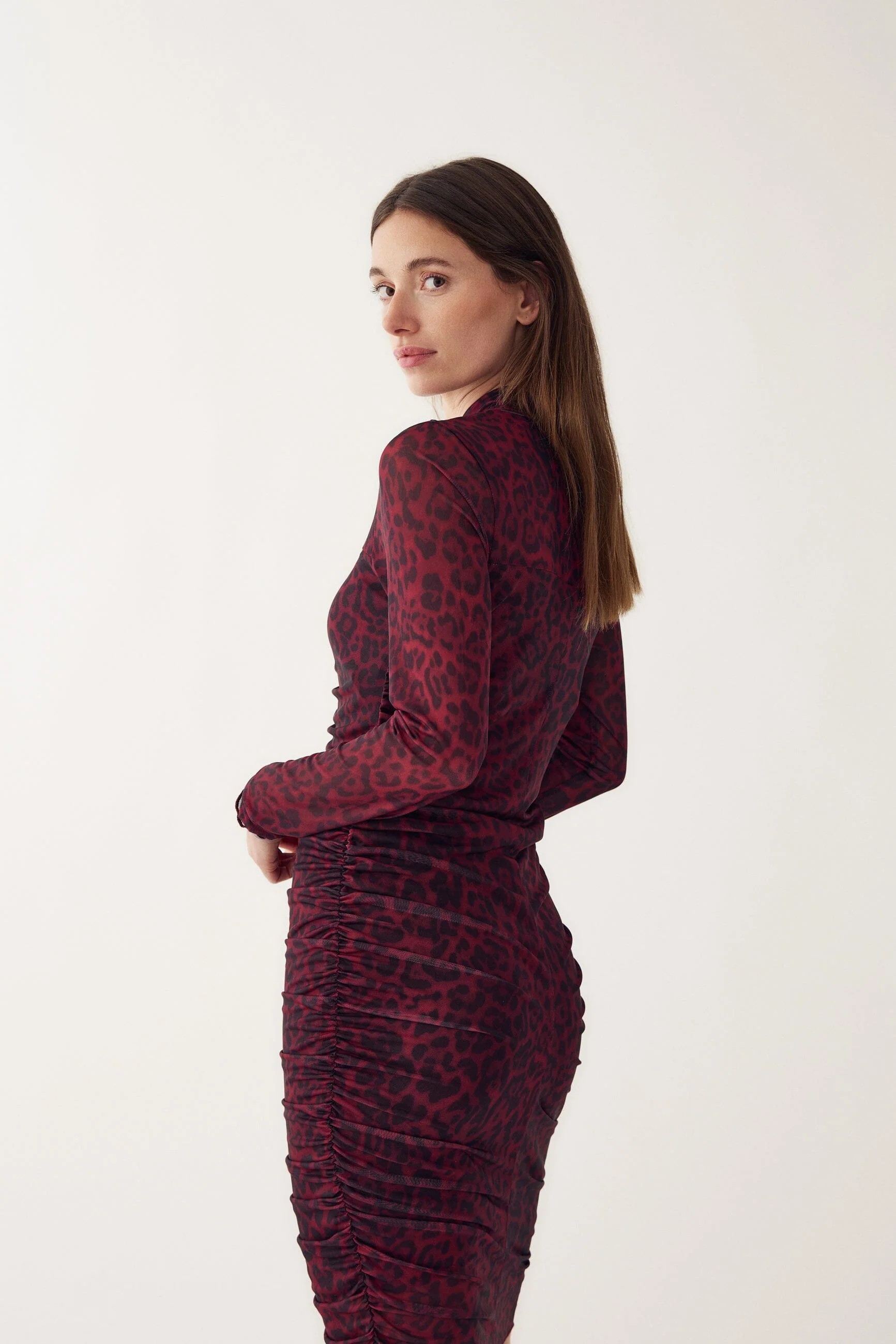 Noella - Lilou Dress 14630001 - 1411 - Chinara Red Print - Image 6