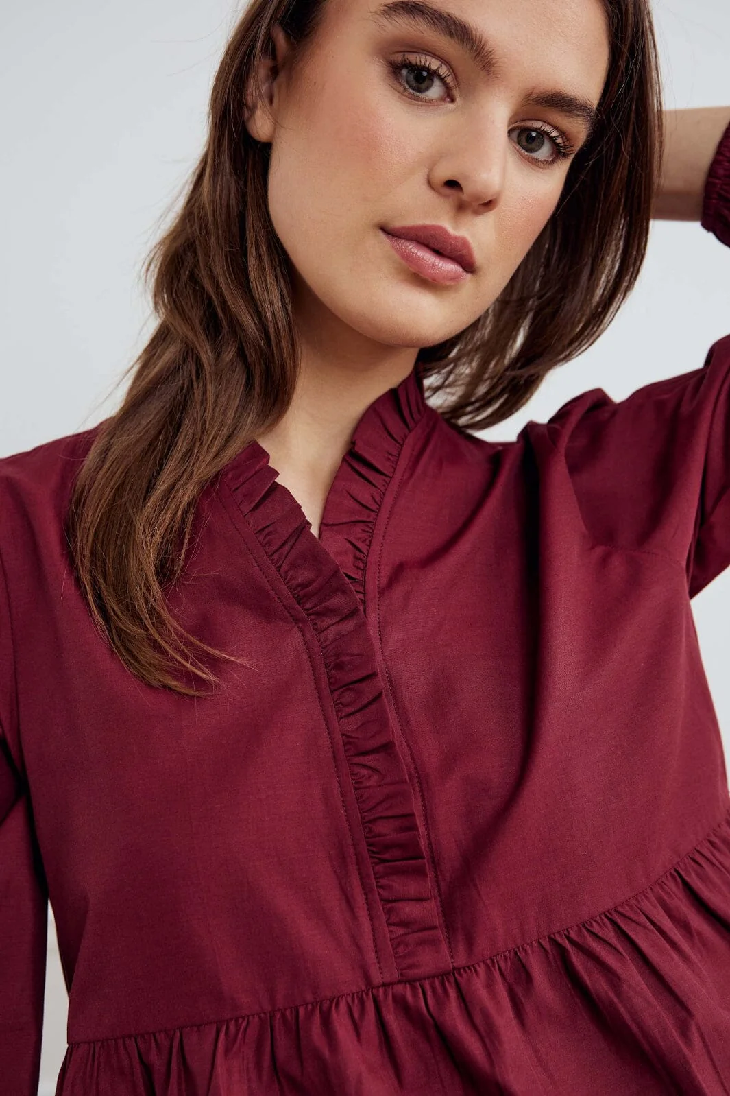 Noella - Matti Blouse 13820002 - 1355 - Dusty Mahogany - Image 3