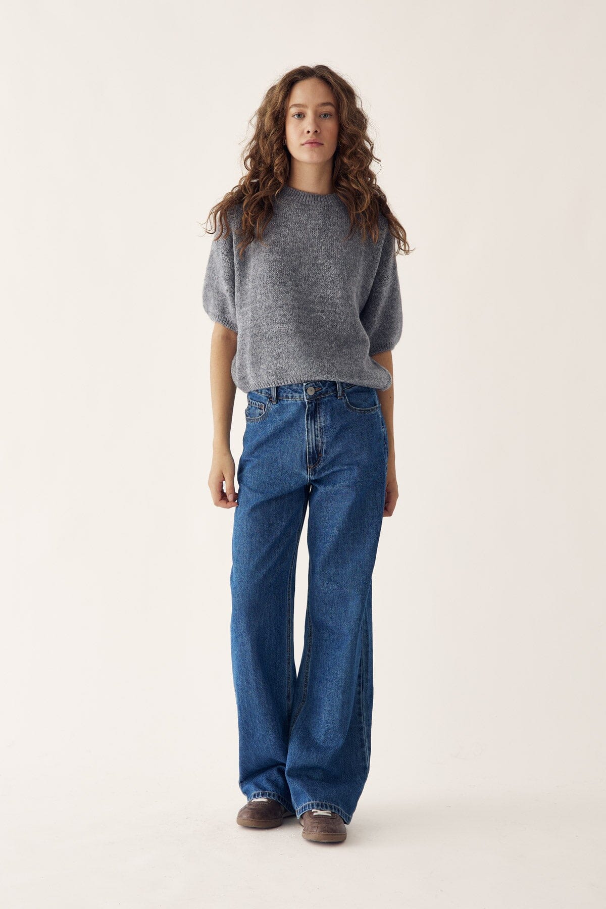 Noella - Mimi Knit Jumper - 218 Grey - Image 7