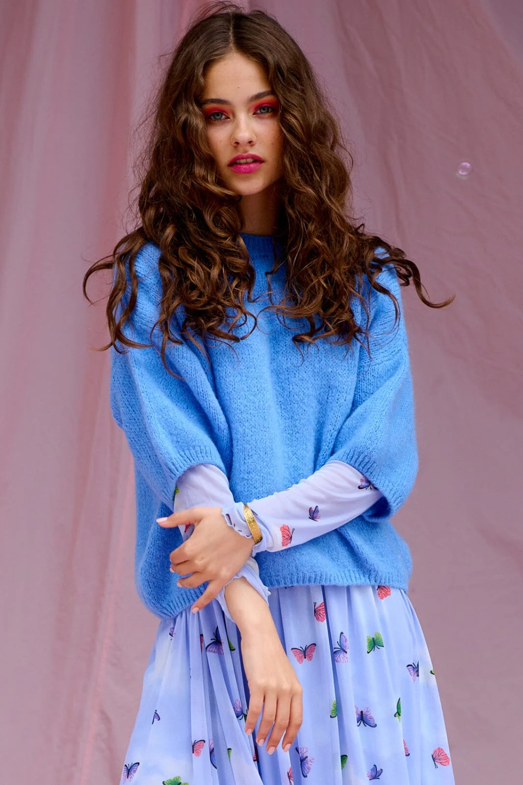Noella - Mimi Knit Jumper - Sky blue - Image 3