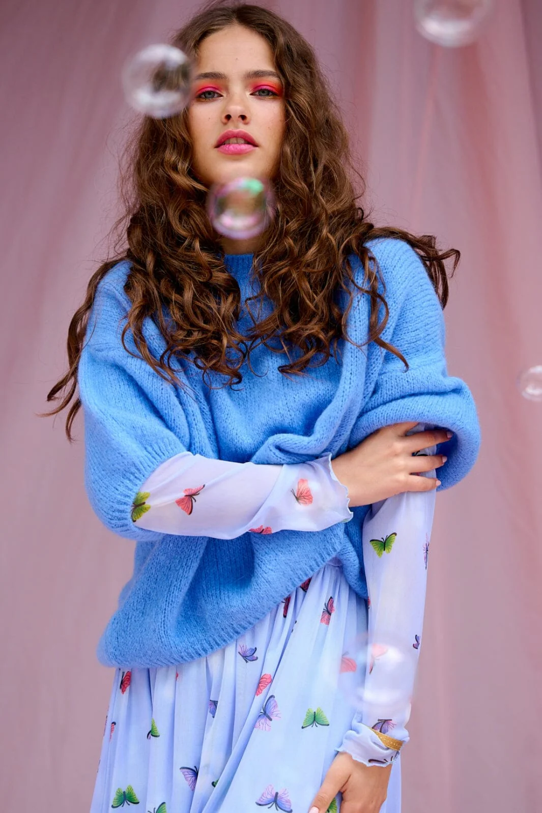 Noella - Mimi Knit Jumper - Sky blue - Image 4