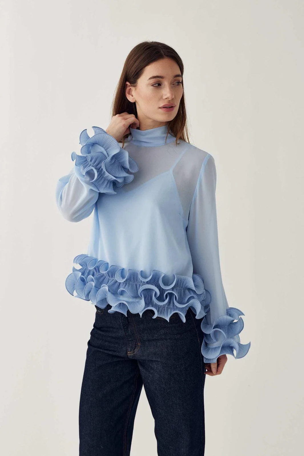 Noella - N-Latanietta Blouse 14510002 - 387 - Sky Blue