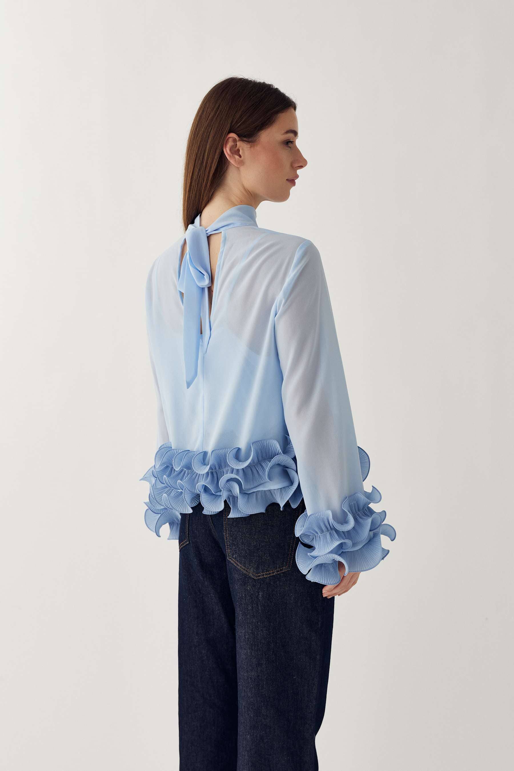 Noella - N-Latanietta Blouse 14510002 - 387 - Sky Blue - Image 8