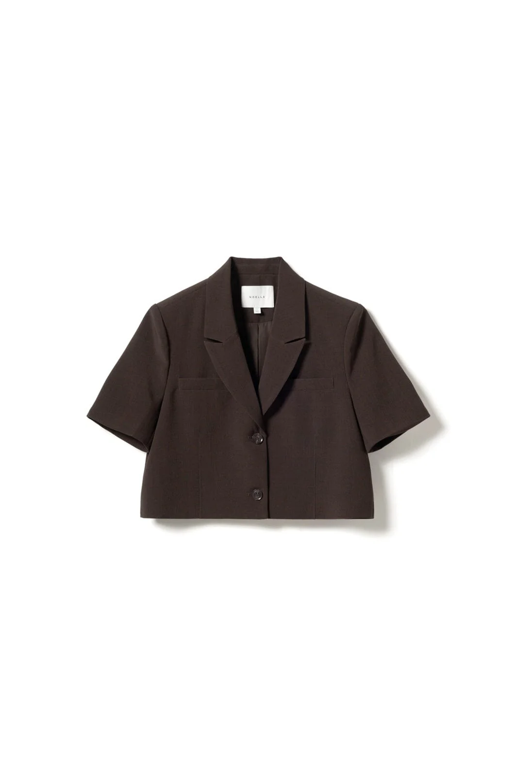 Noella - N-Leanne Crop Blazer 13860006 - 674 - Chocolate - Image 3
