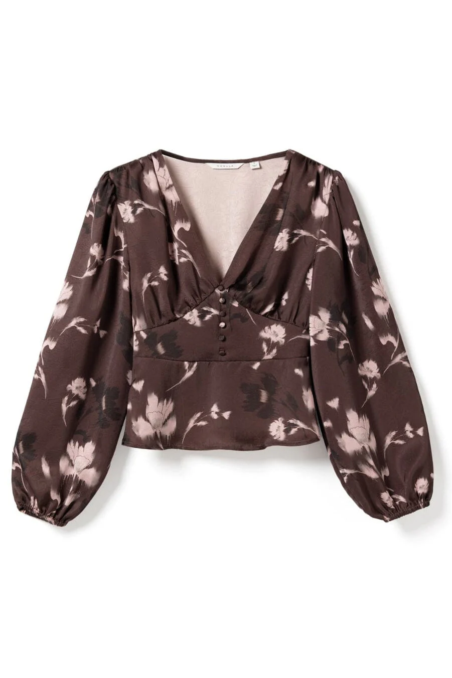 Noella - N-Lilith Ls Top 15910002 - 1473 - Dena Burgundy Print - Image 3