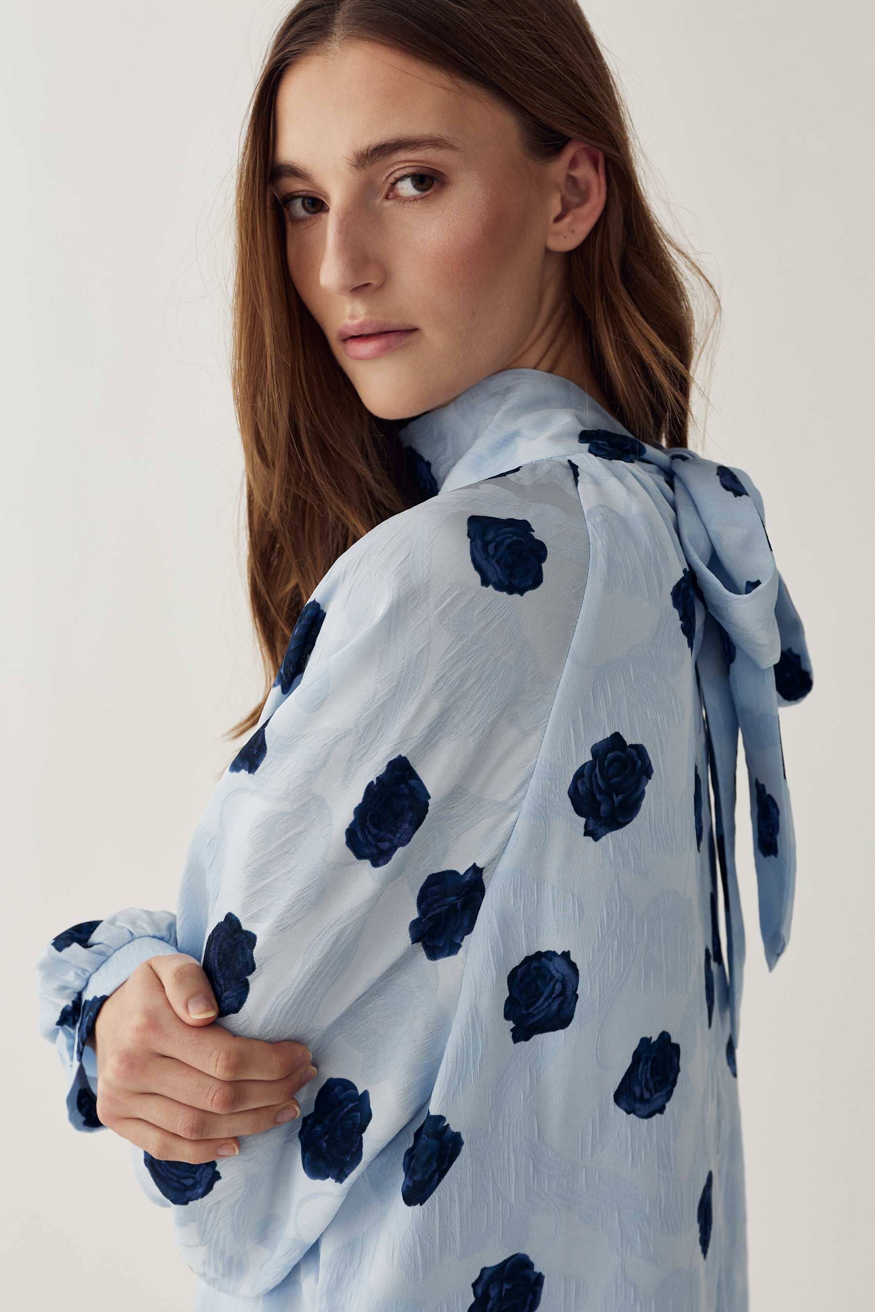 Noella - N-Lorenia Dress 16500001 - 1510 - Delice Blue Print - Image 8