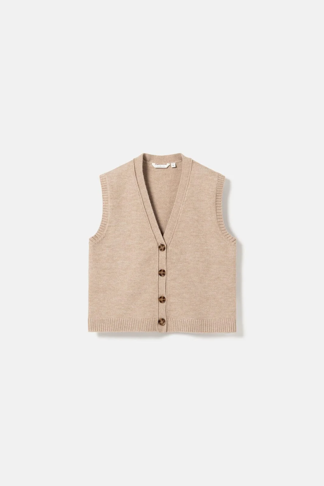 Noella - N-Marilynn Knit Vest 13770006 - 969 - Sand Melange - Image 6