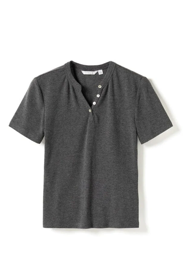 Noella - N-Milla Top 14090004 - 019 - Dark Grey Melange - Image 2