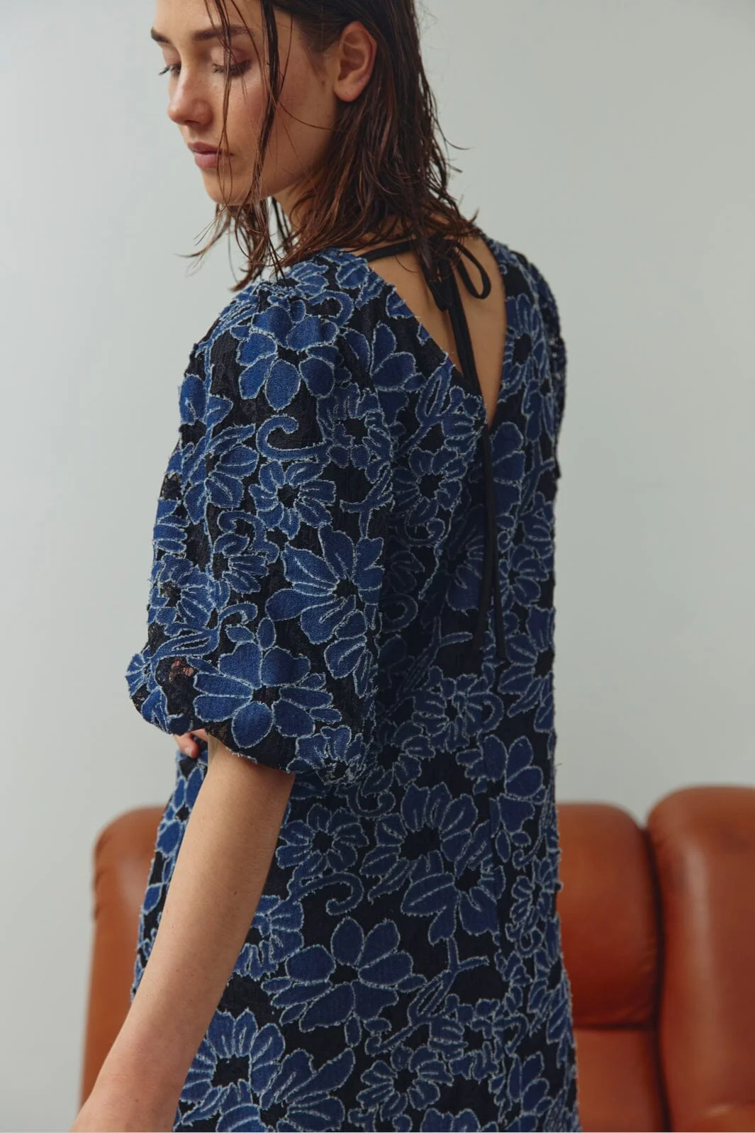 Noella - N-Pastis Short Dress 15370001 - 1442 - Blue Black Combo - Image 3