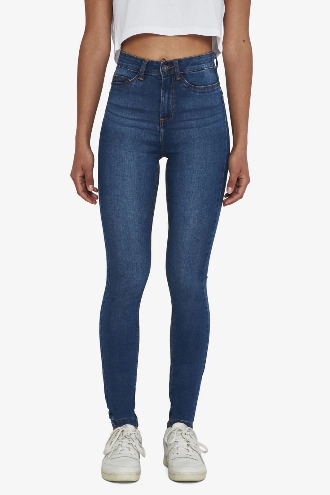 Noisy May - Nmcallie Skinny Blue Jeans Fwd - 3110405 Medium Blue Denim - Image 3