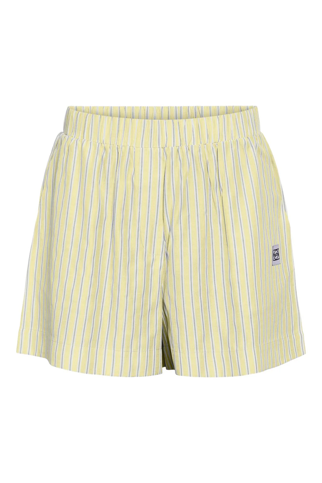 Noisy May - Nmfrida Shorts - 4976615 Pastel Yellow Bright White