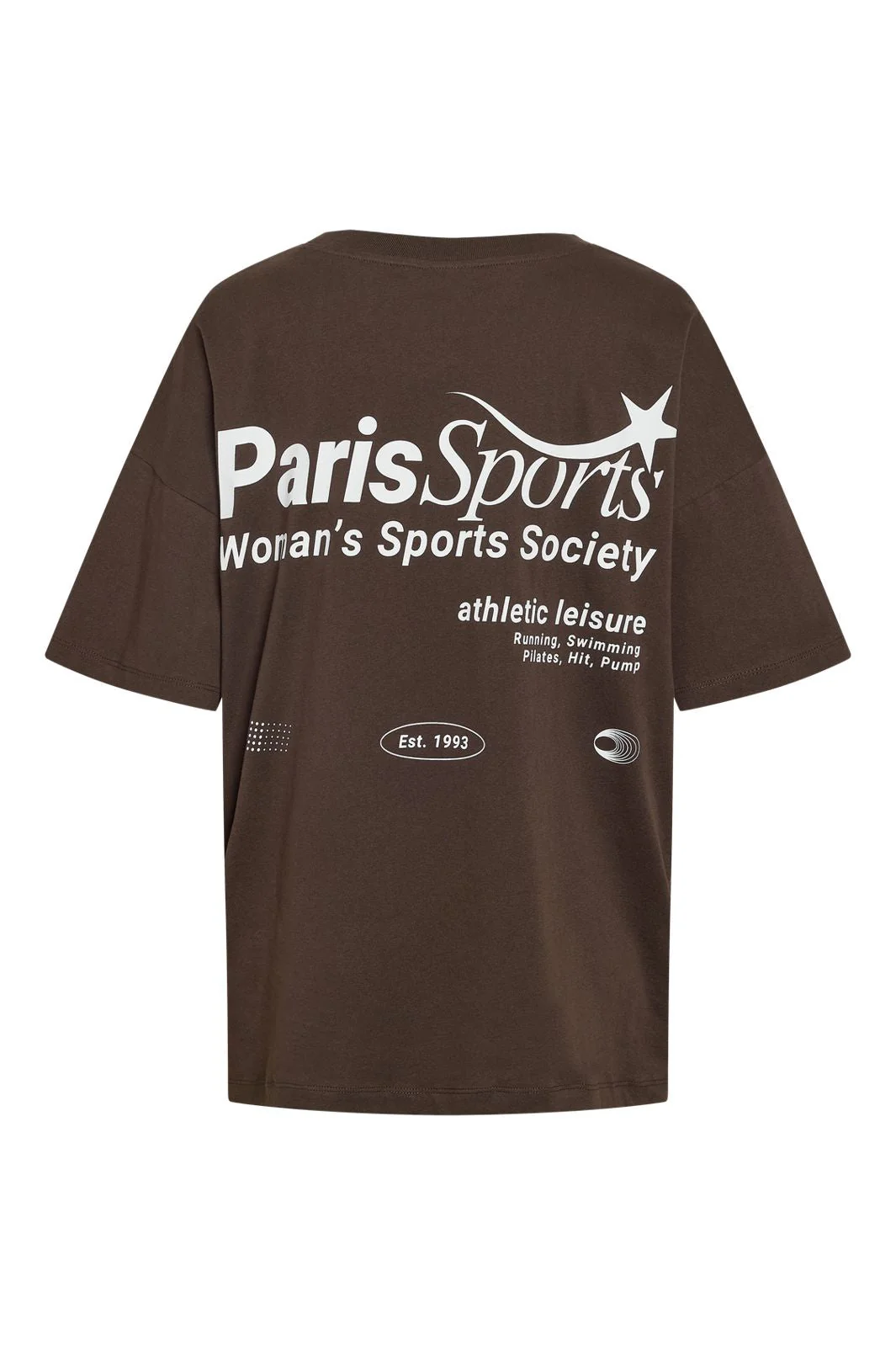 Noisy May - Nmida 2/4 Sporty T-Shirt - 5018990 Chocolate Brown Paris Sport - Image 3