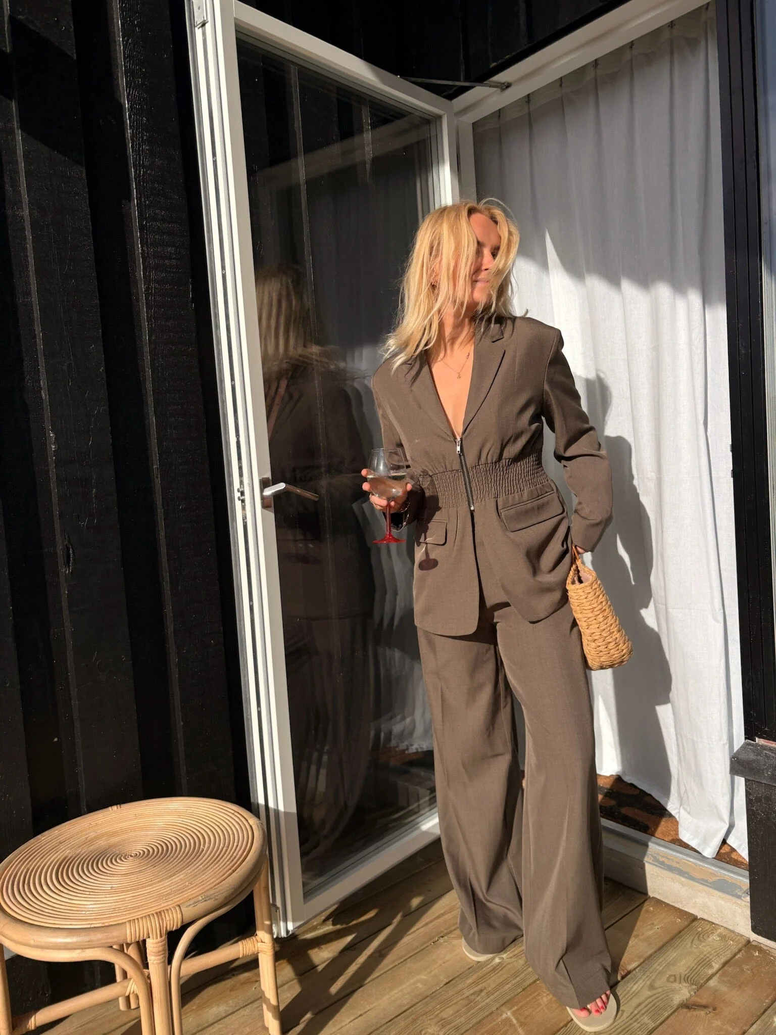 Noisy May - Nmiris N/W Tailored Pant - 4977573 Morel Melange - Image 6