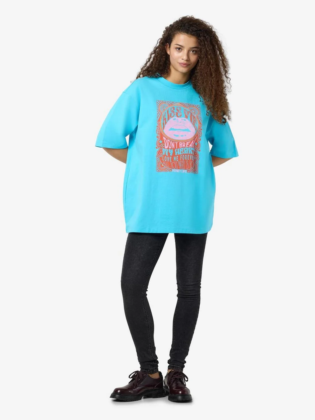Noisy May - Nmkokoon S/S Printed T-Shirt - 4766554 River Blue Bonbon - Image 3