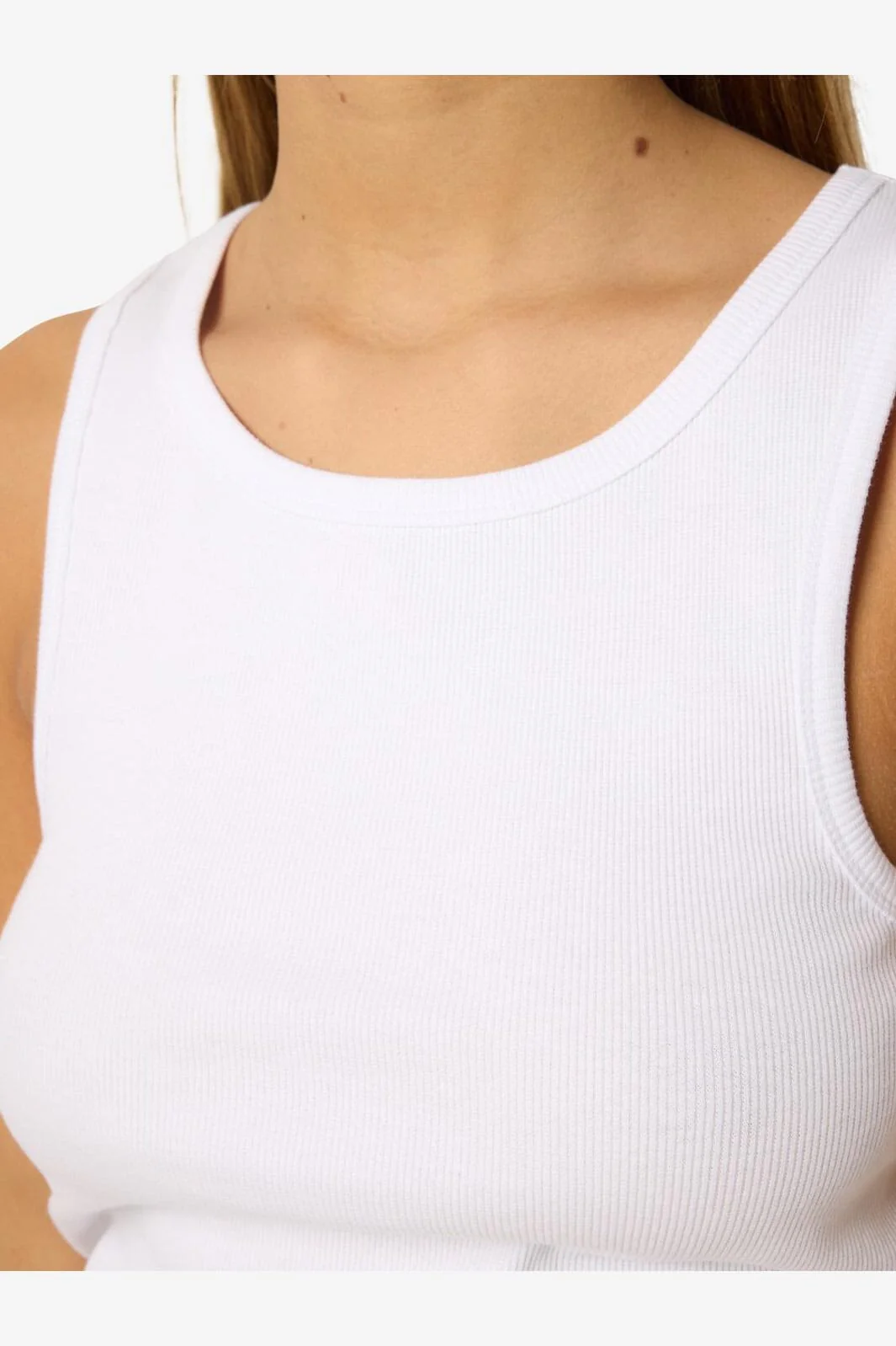 Noisy May - Nmmaya S/L Regular Tank Top - 4698569 Bright White - Image 7