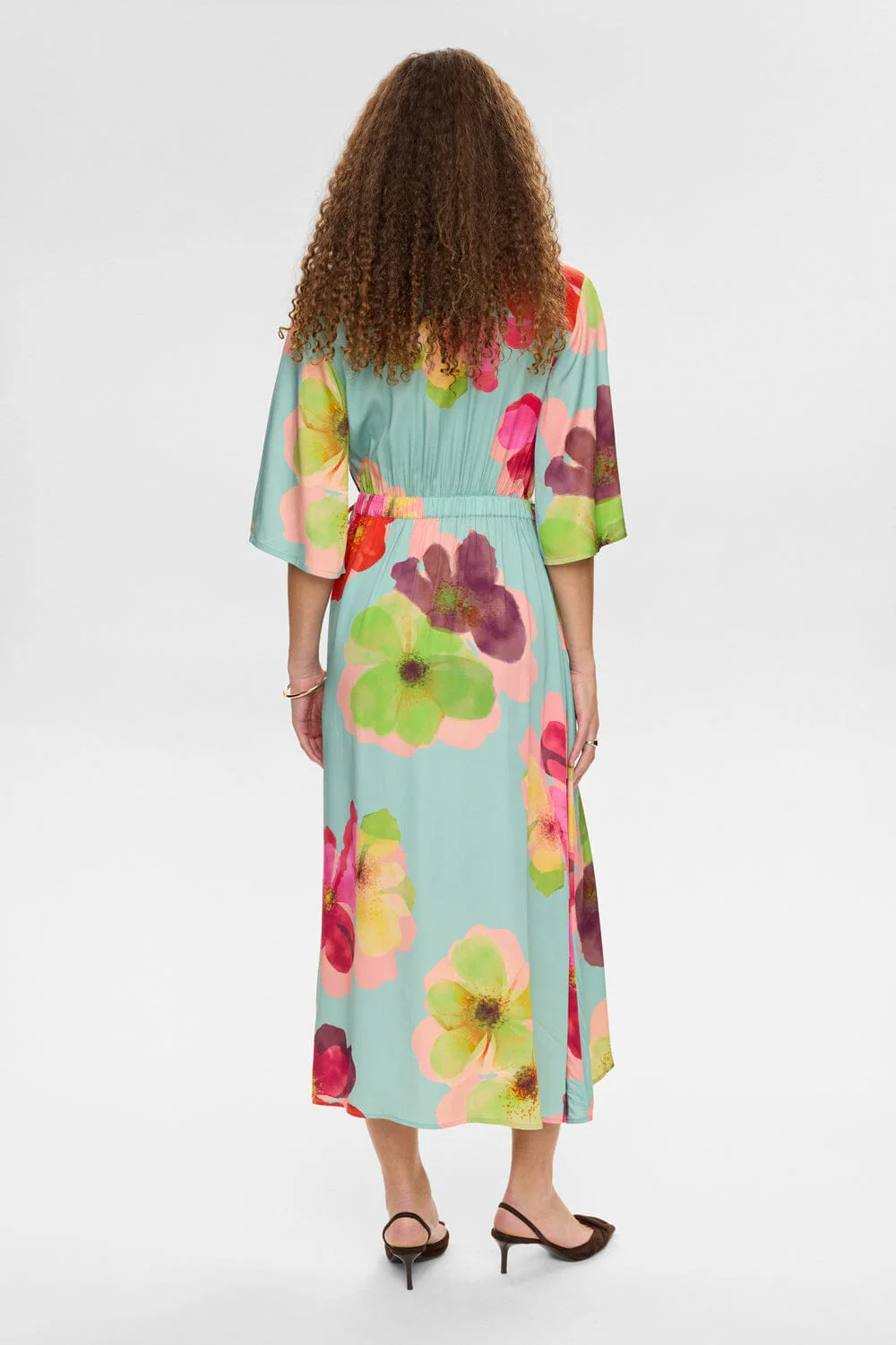 Nümph - Nutassy Long Dress 707193 - Harbor Gray - Image 2