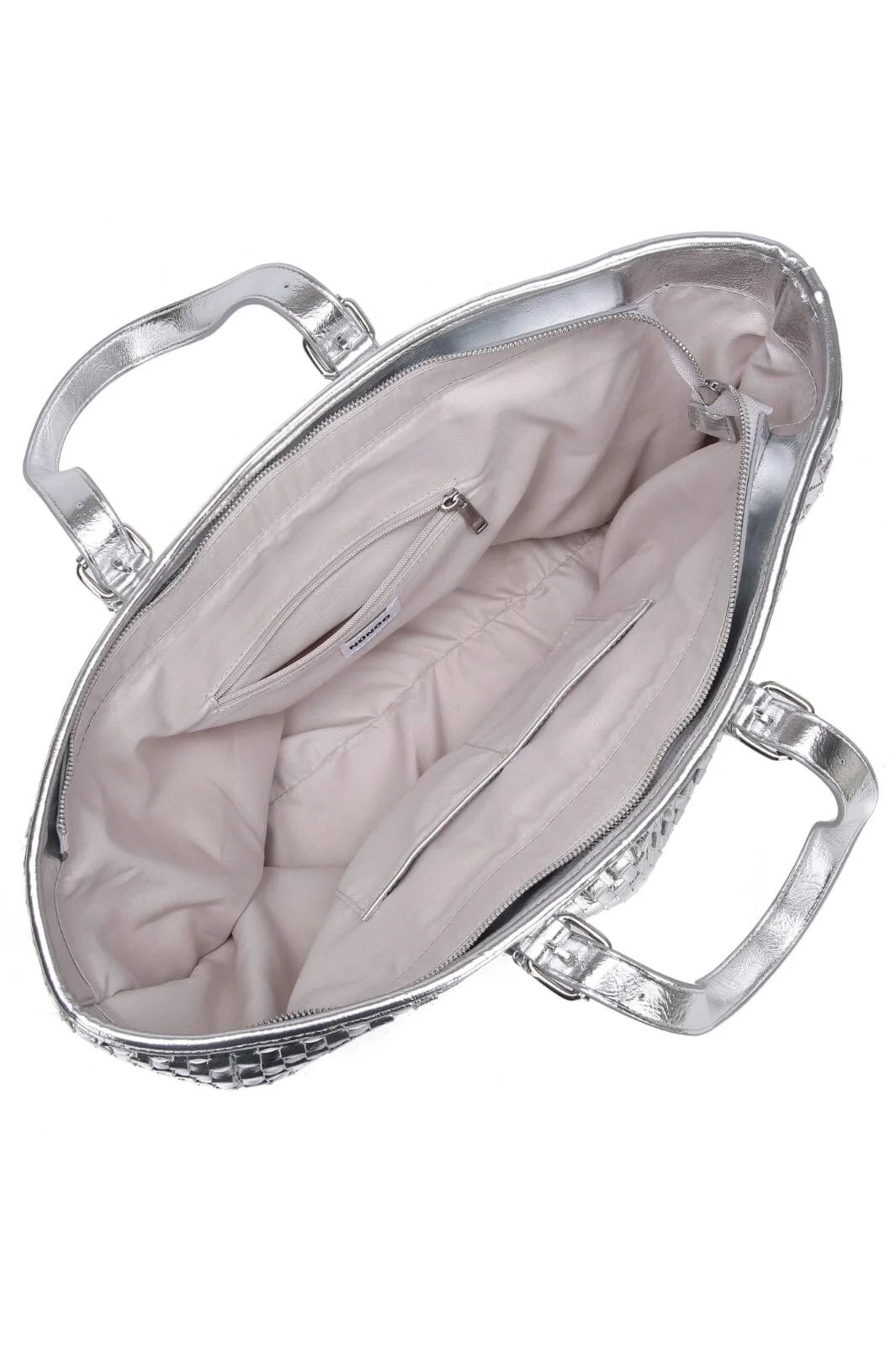 Núnoo - Maxi Shopper Braided Recycled Cool 70239111 - Silver - Image 2