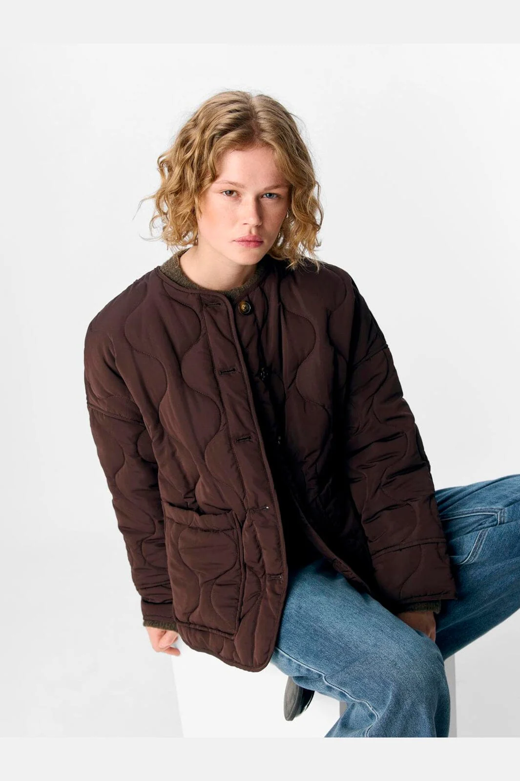 Object - Objallie Ls Lo Quilted Jacket - 4657045 Java - Image 5