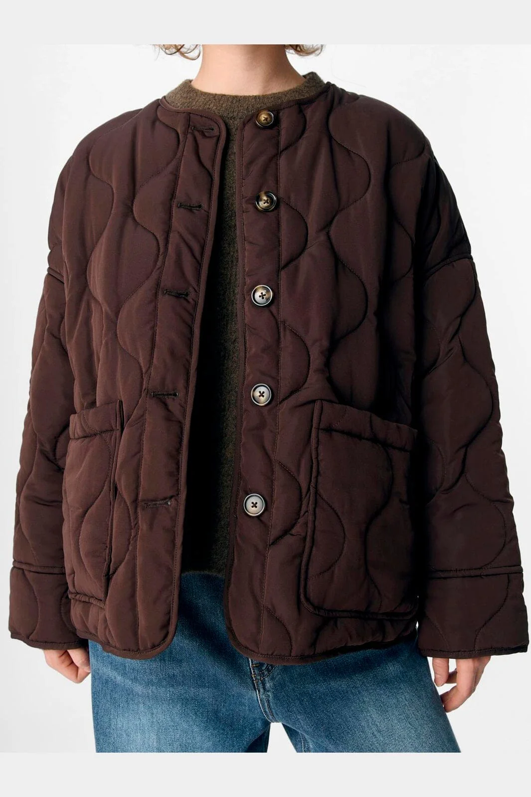 Object - Objallie Ls Lo Quilted Jacket - 4657045 Java - Image 6